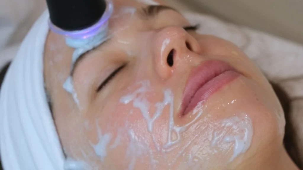 Zabieg Geneo na twarzy z aktywnym preparatem w PRIVE Beauty & Hair w Gdańsku