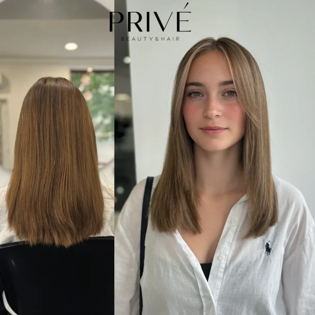 Koloryzacja włosów – balayage na włosach w PRIVE Beauty & Hair w Gdańsku